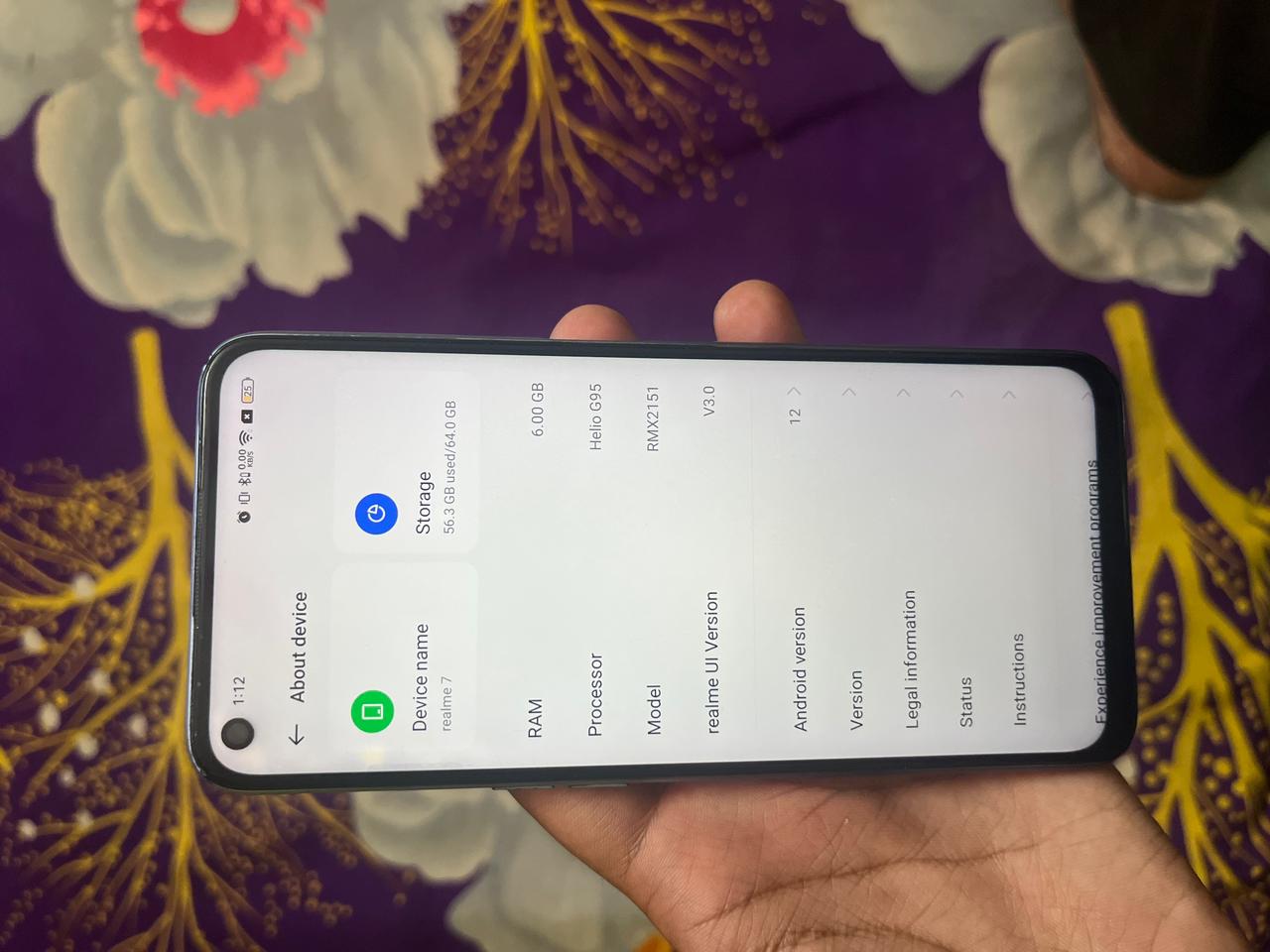 Realme 7 6/64 blue varient