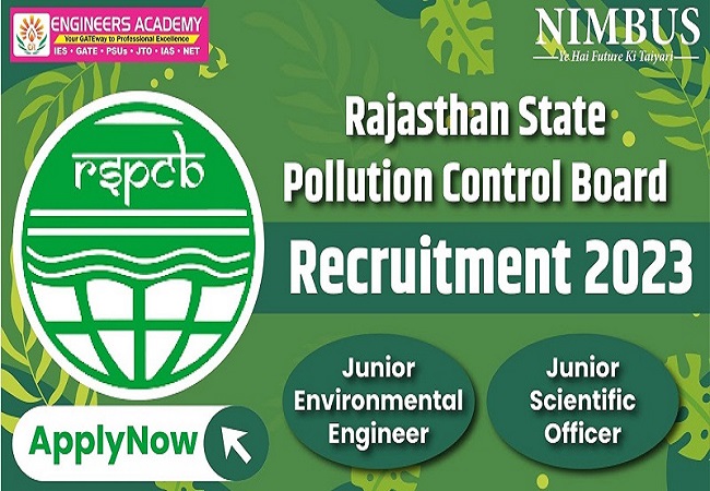 RSPCB JEE/JSO recruitment 2023