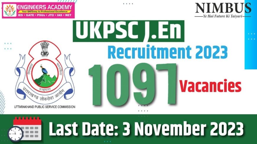 Complete information UKPSC JE Recruitment 2023