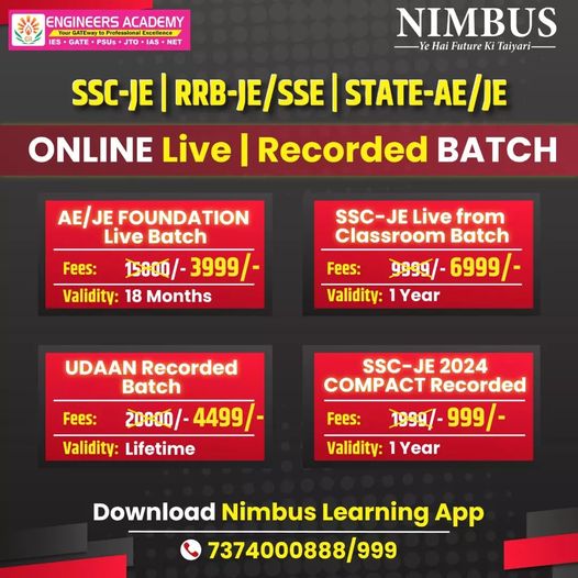 Best SSC JE Syllabus 2024 Civil Engineering course