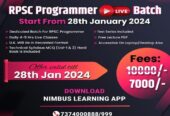 Top onlin coaching for Rpsc Programmer 2024