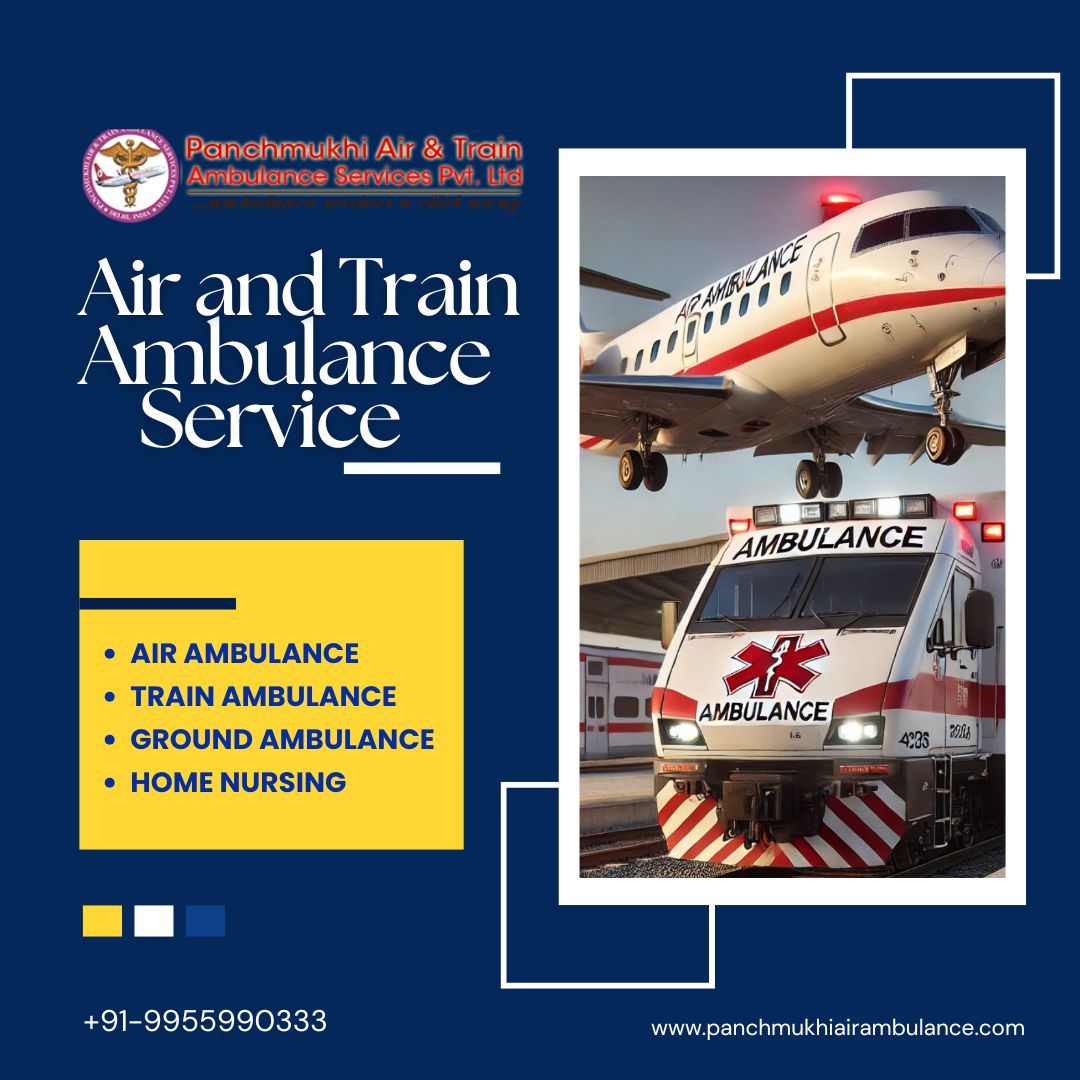 Choose The Proper Clean and Safe Air and Train Ambulance Services in Kanpur by Panchmukhi