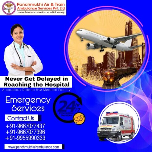 Get Affordable Air and Train Ambulance Services with Hi-tech ICU Facility in Chennai by Panchmukhi