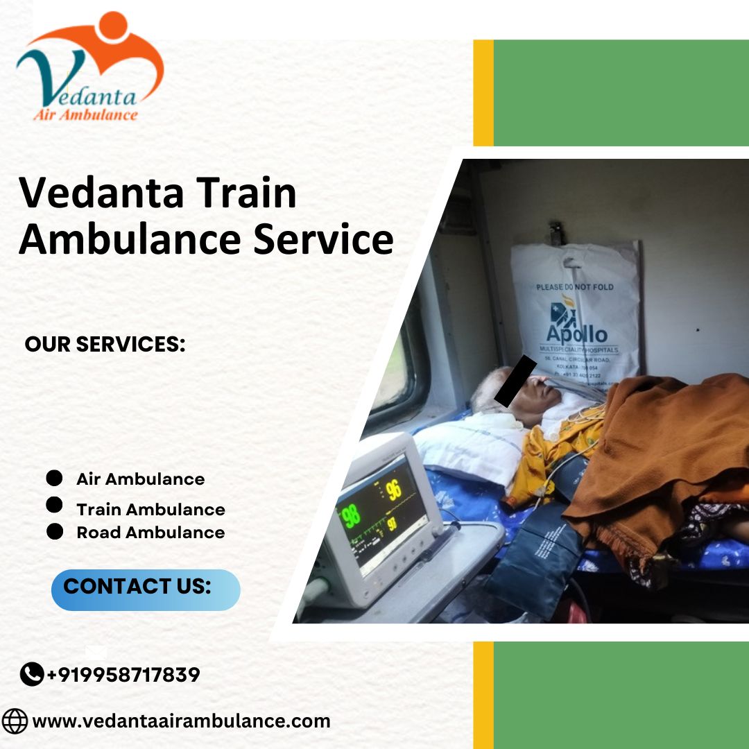 Avail of Vedanta Train Ambulance Service in Asansol for low expense expense
