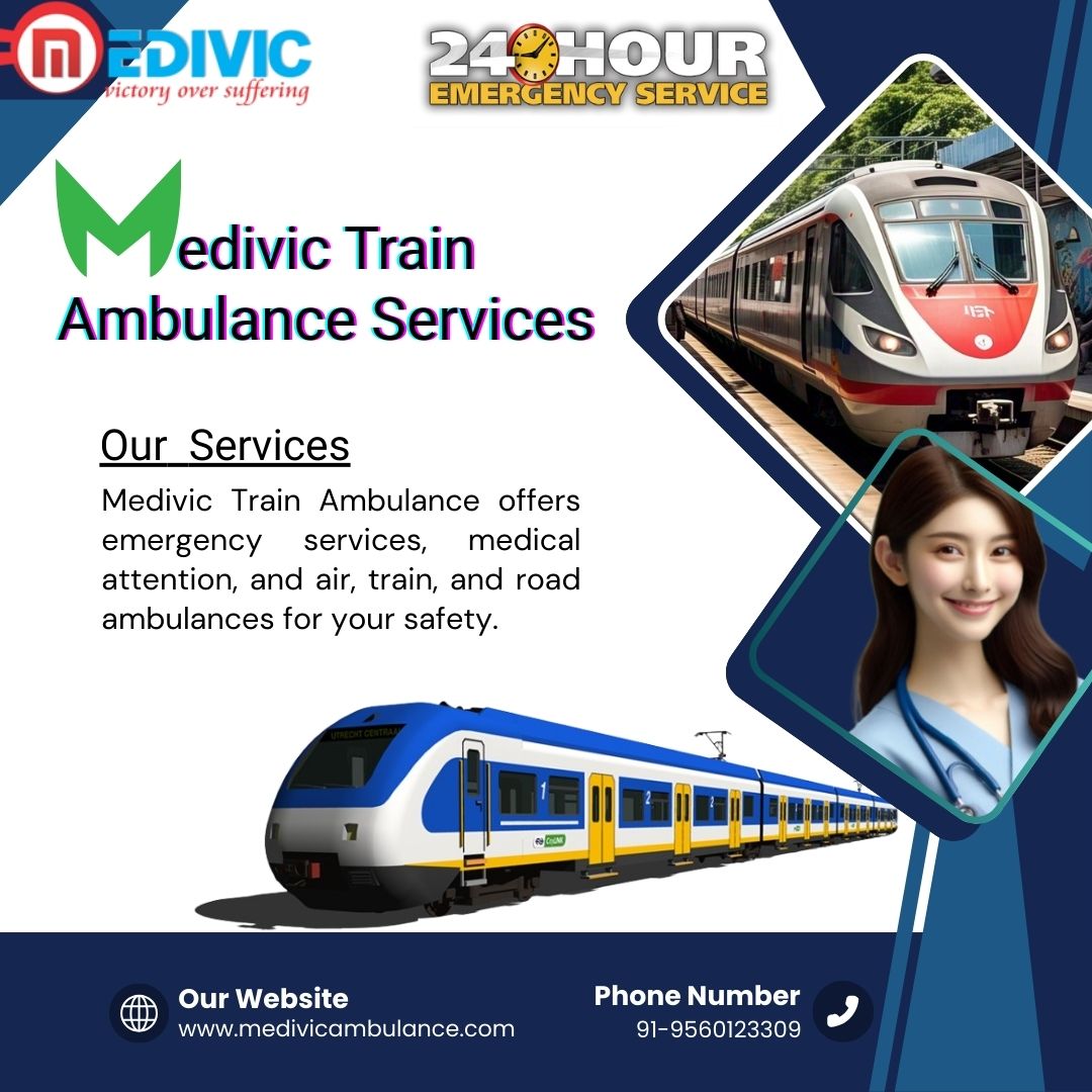 Medivic Train Ambulance in Kolkata has qualified medical staff