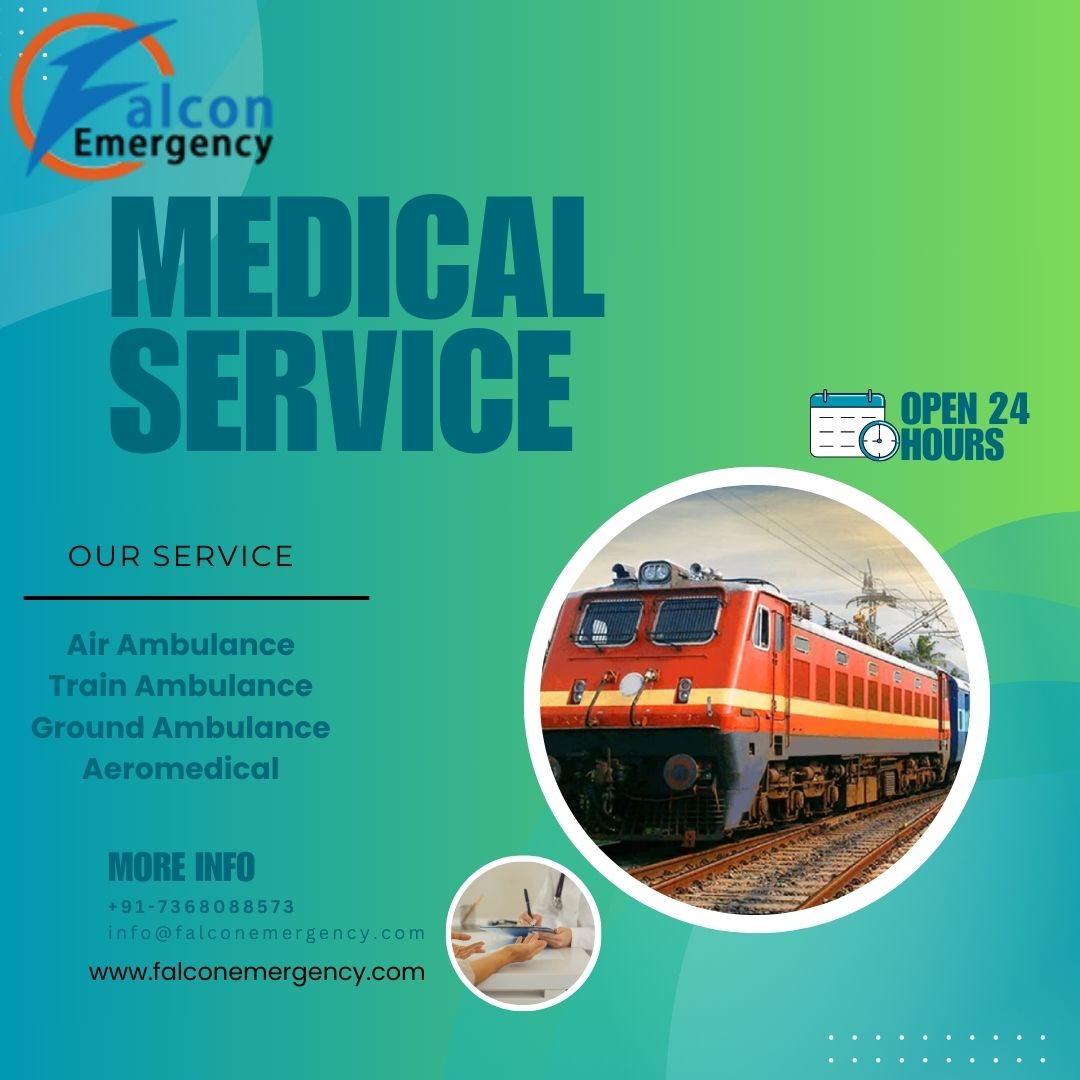 Now, the patients get timely treatment through the use of the Falc Train Ambulance Service in Delhi