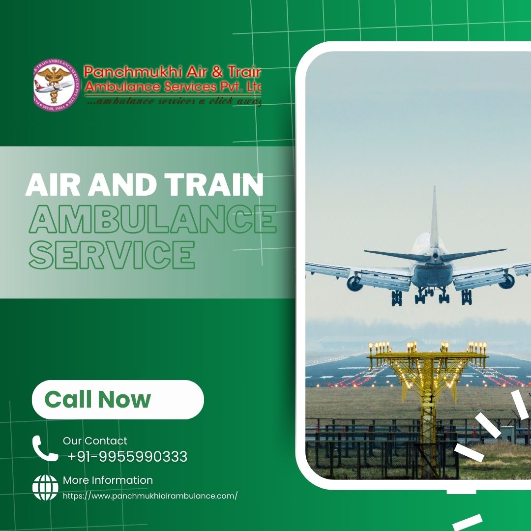 Choose Affordable Air Ambulance Services with a Specialised Medical Team from Patna by Panchmukhi