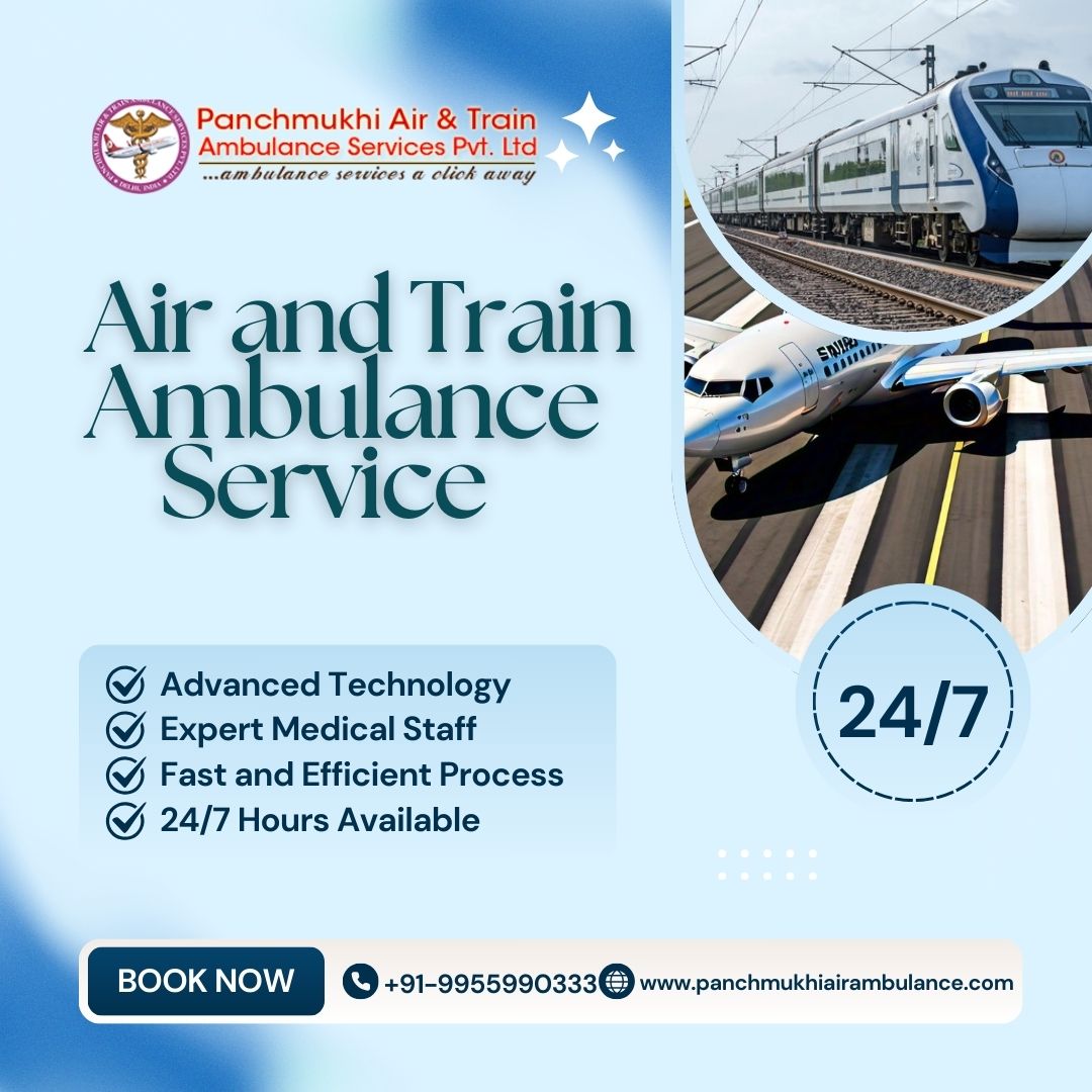 Panchmukhi offer Air and Train Ambulance Services with Ventilator Setup in Hyderabad