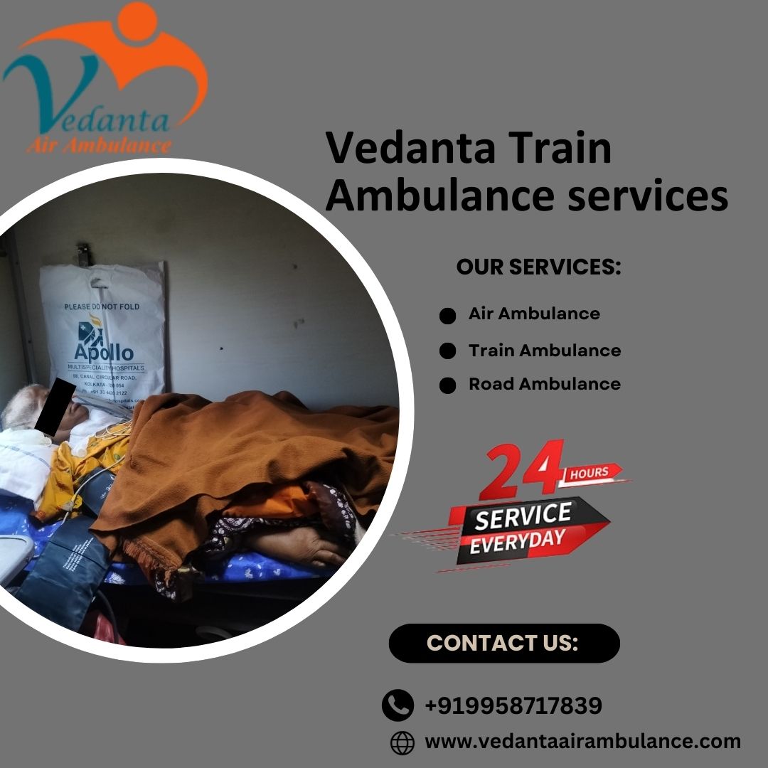 Avail the Services of Vedanta Train Ambulance in Hyderabad for low-class families