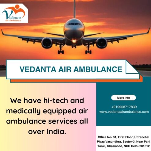 Get Superior Medical Assistance with Air Ambulance at a Low Charge from Delhi