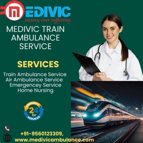 Medivic Train Ambulance Services in Raipur Gives Care on Every Long Journey