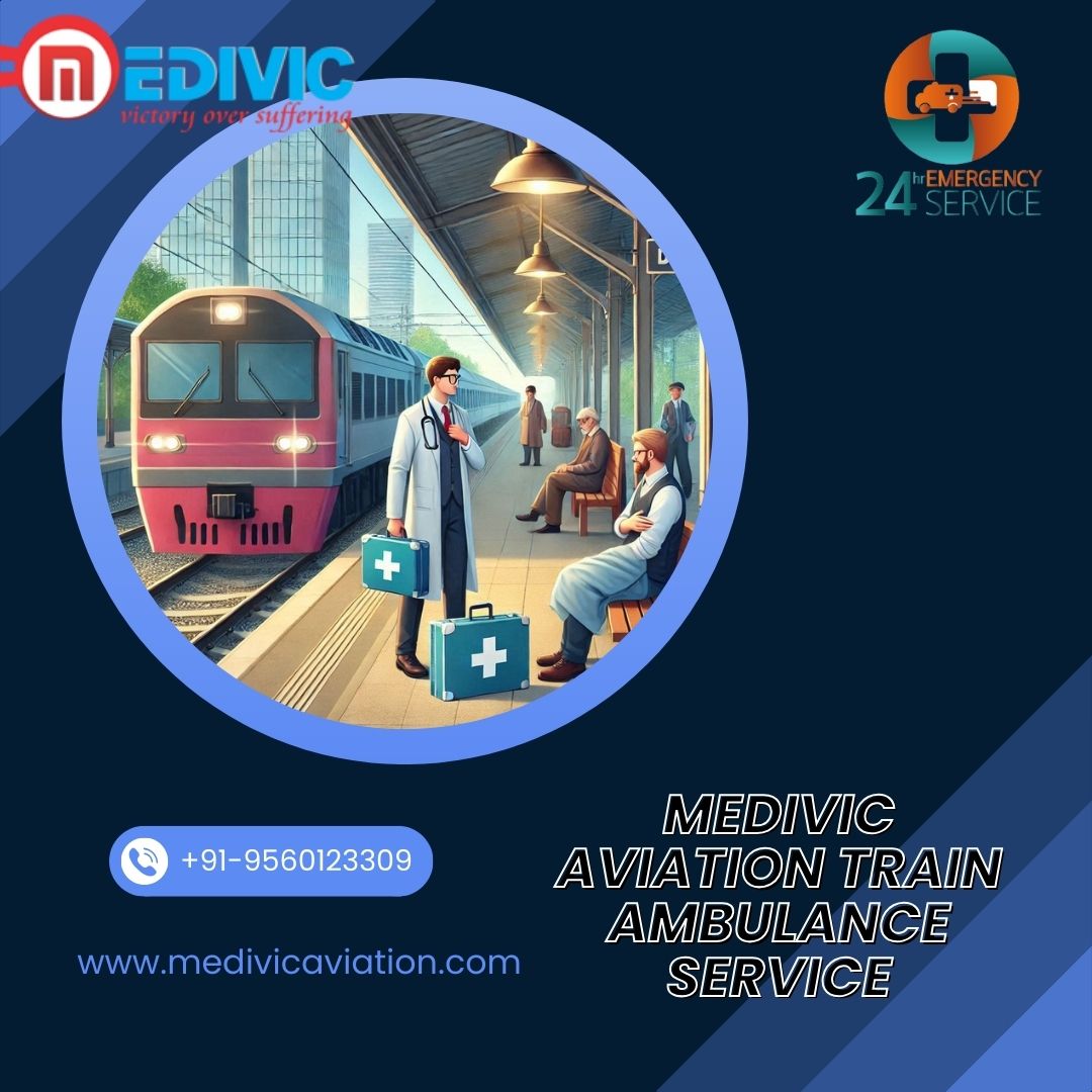 Book Medivic Aviation Train Ambulance Services in Ranchi for fastest transfer