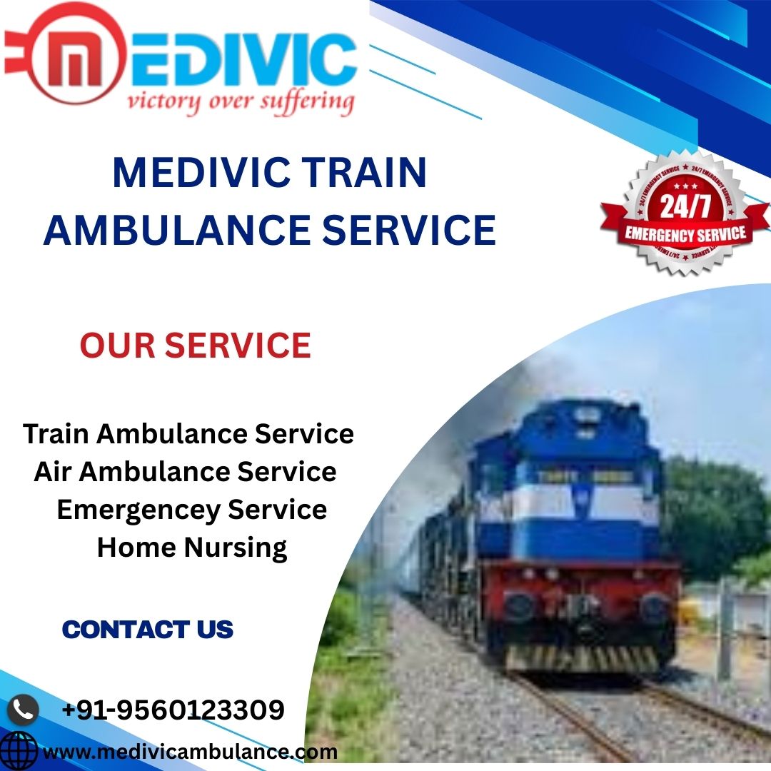 Medivic Train Ambulance Service in Gorakhpur provides a rapid Transport System
