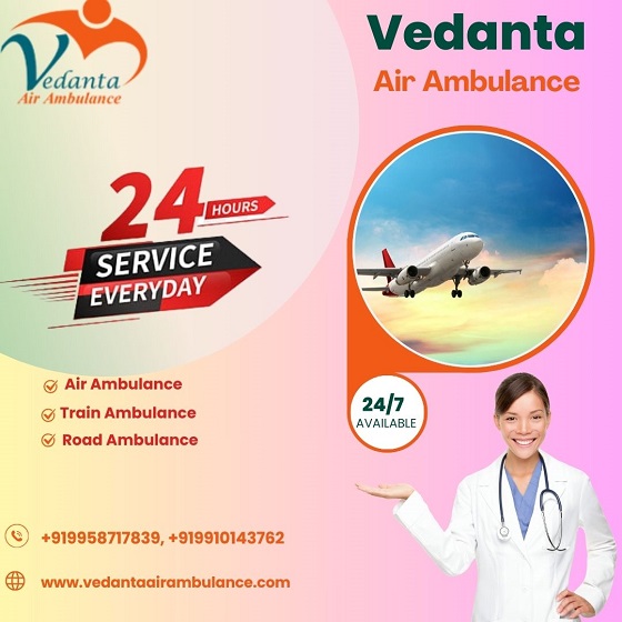 Pick Fantastic Vedanta Air Ambulance Service in Allahabad at Minimum Price