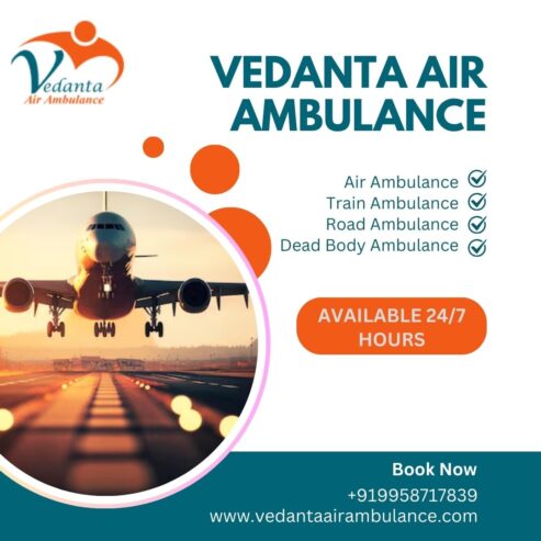 During Medical Problem—Book Air Ambulance at an Economical Cost in Kolkata by Vedanta