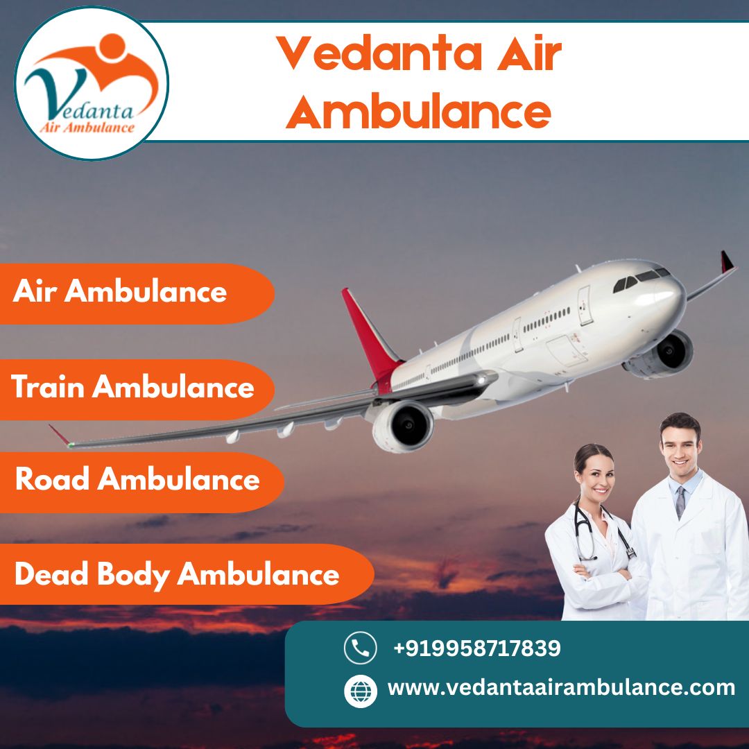 With Matchless Medical Care book a Low Cost Air Ambulance from Kolkata via Vedanta