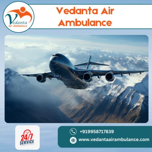 Choose Hi-tech Medical Aircraft in Patna by Vedanta with Full Medical Aid