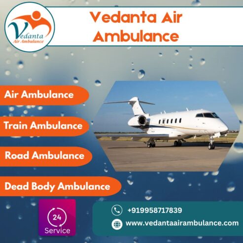 For Convenient Patient Relocation by Air Ambulance from Delhi Book Vedanta