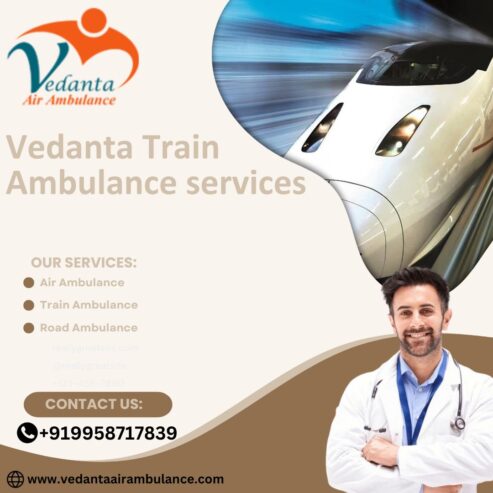 Opt for Vedanta Train Ambulance in Pune for Attentive Patient Travel