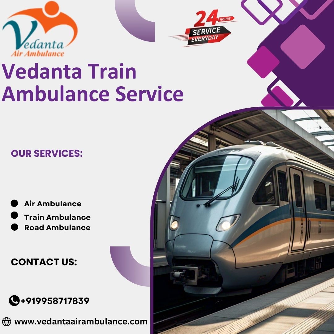Avail Vedanta Train Ambulance Service in Bhubaneswar at low cost.