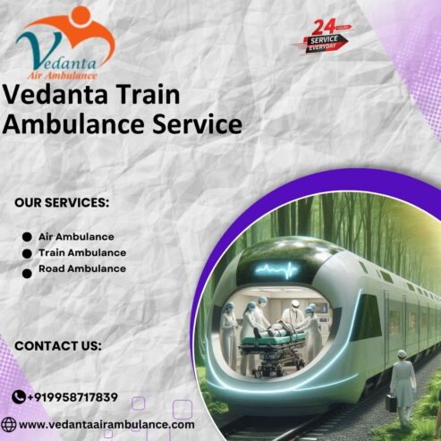 Avail of Vedanta Train Ambulance Service in Delhi for low cost