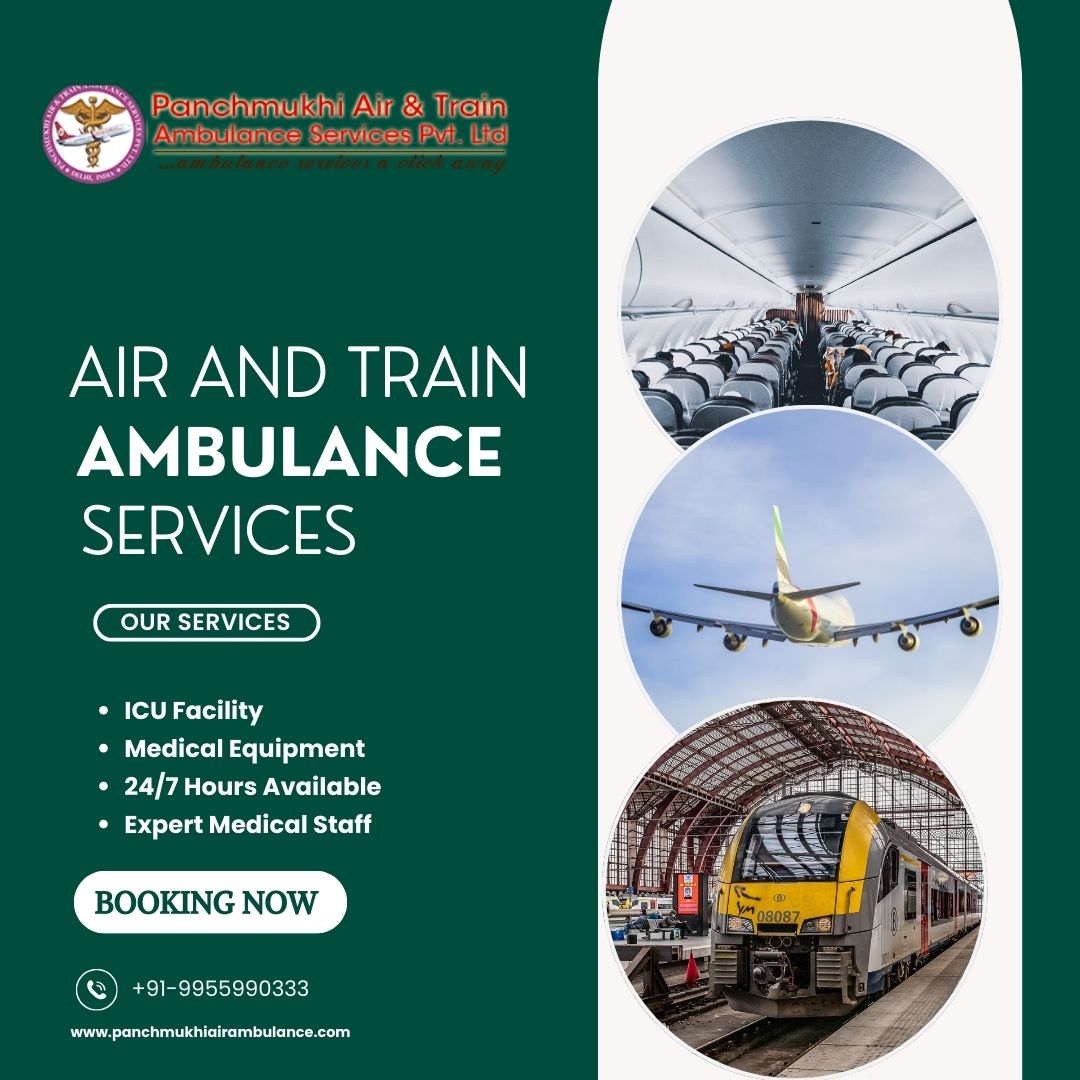 Get Life-Saving Medical Air and Train Ambulance Service in Guwahati at Low Cost