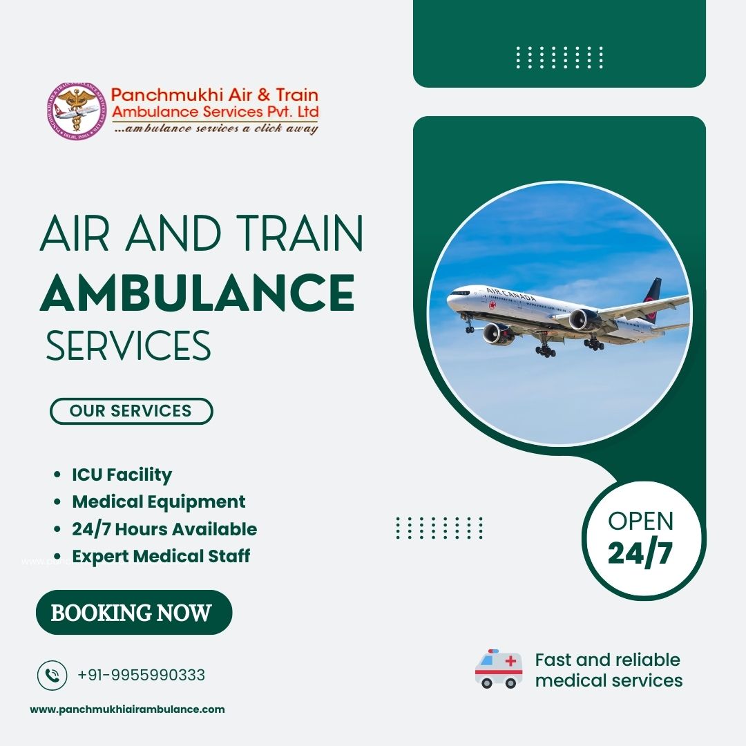 As soon as Possible, Reach The Medical Centre by Panchmukhi Air and Train Ambulance Services in Mumbai