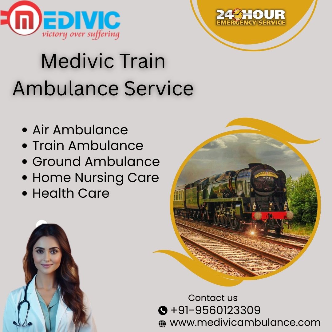 Medivic Train Ambulance is an option for patients in need of life support in Patna