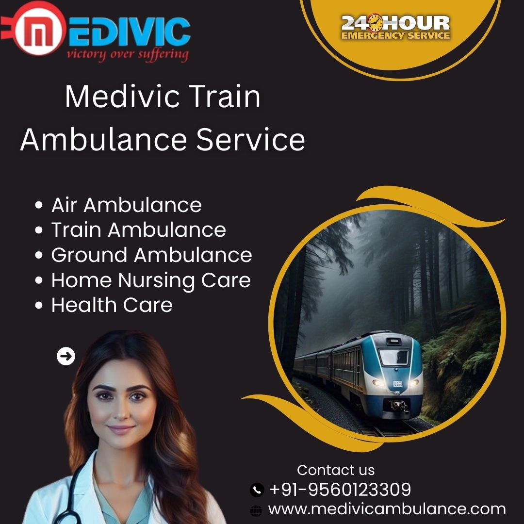 Medivic Train Ambulance Always Try to make better Patient Health during convey in Bangalore