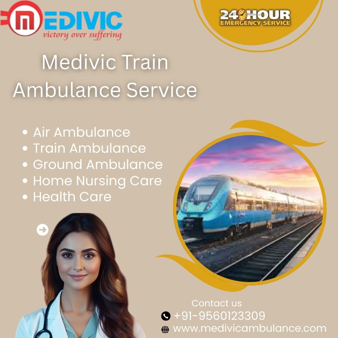 Unwanted delays during Transfer Never Happen in Patna with Medivic Train Ambulance