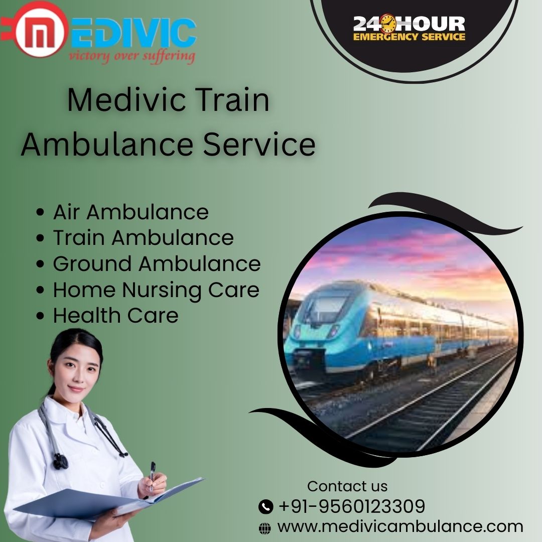 Medivic Provides ICU Facility on Running Train in Patna on its Train Ambulance