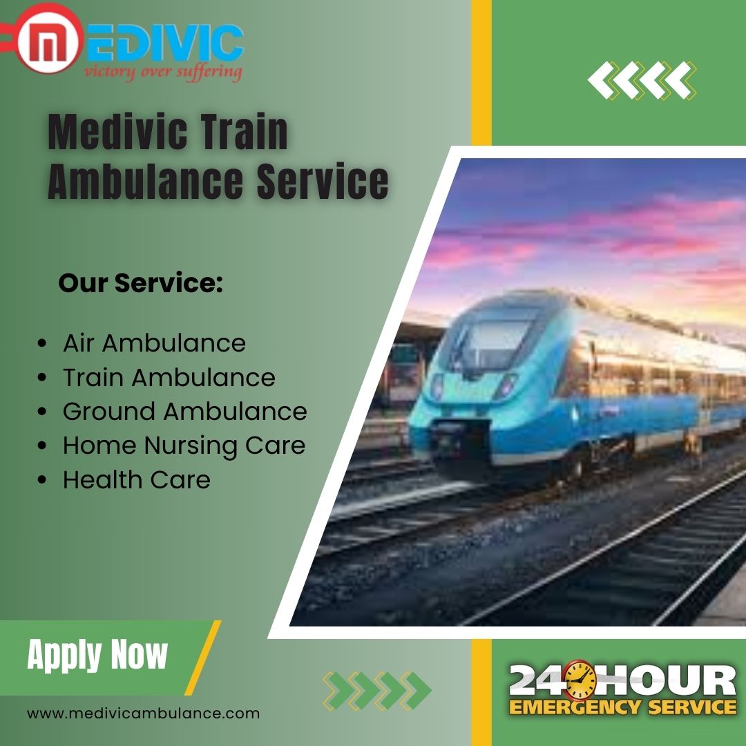 The Medivic Train Ambulance Service in Ranchi for life-saving support on the move
