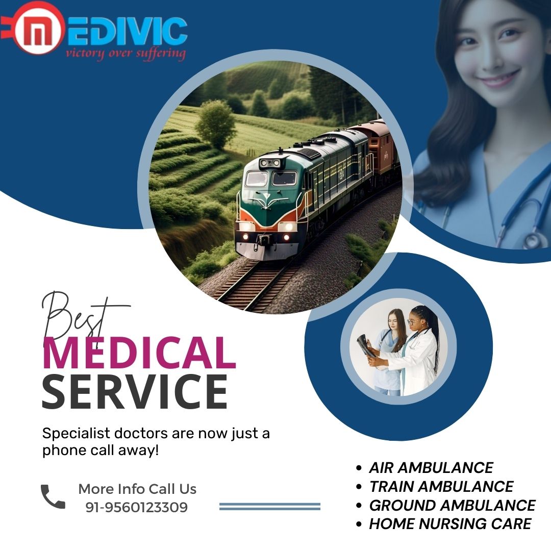 In Guwahati, Medivic Train Ambulance distributes a Focused Crew to Caring for Patients