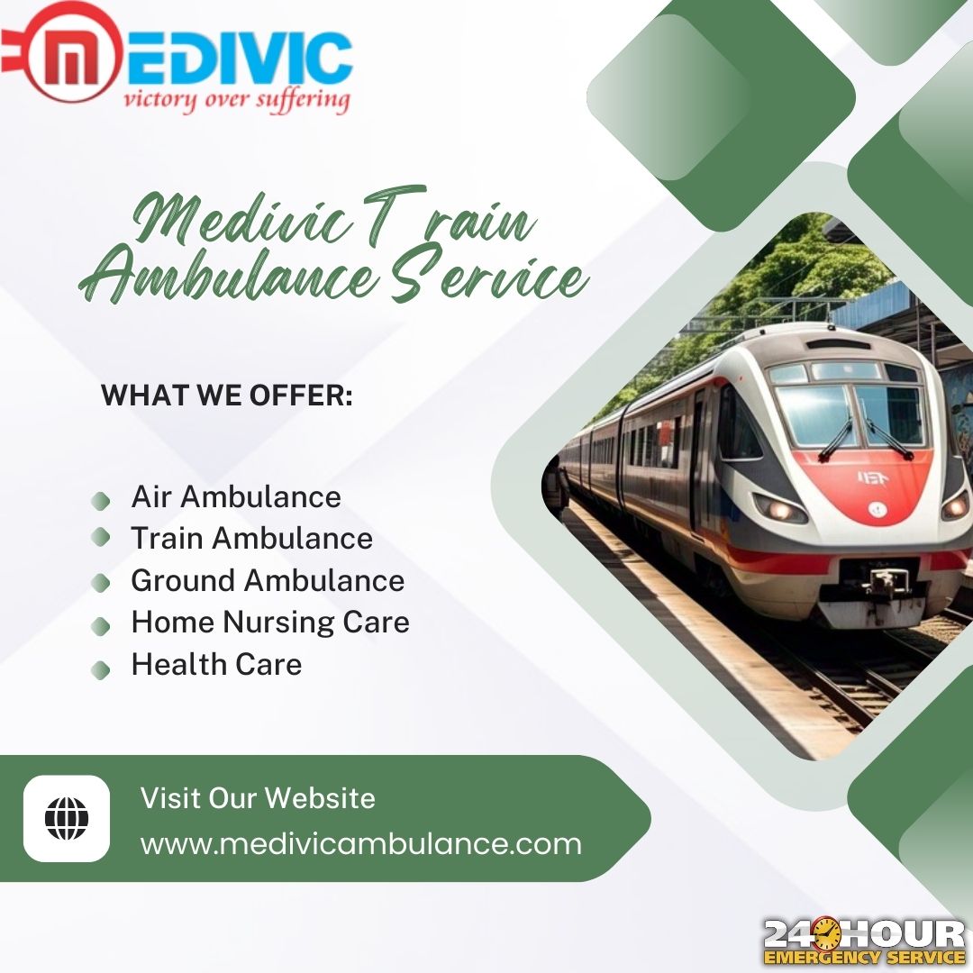 Opt for Medivic Train Ambulance in Ranchi if you cannot travel through an Ambulance
