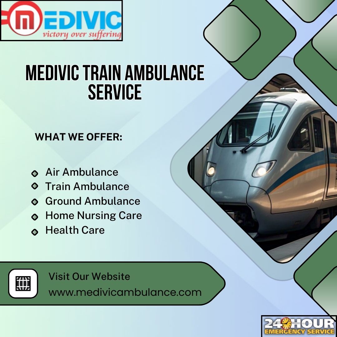 For round-the-clock emergency transfer by Medivic train ambulance in Mumbai