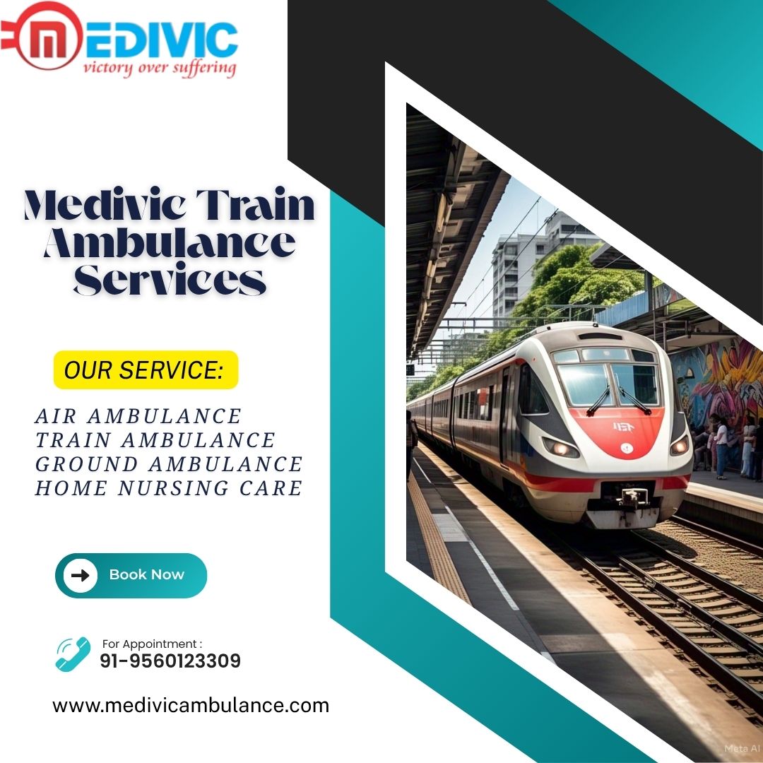 Medivic Train Ambulance Services in Mumbai are specially designed to handle time-critical patients