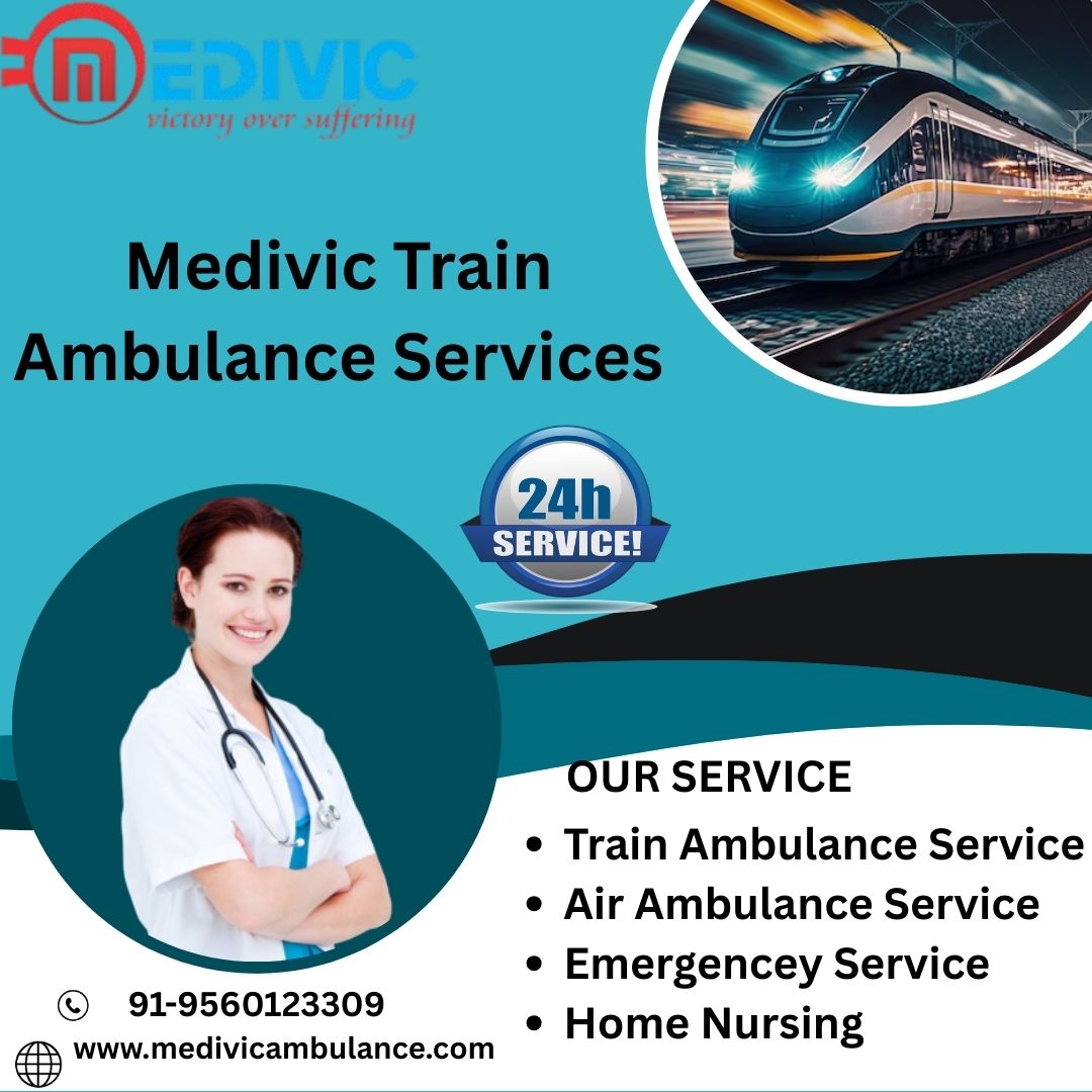 Medivic ensures certain the conveyance is handled competently in Mumbai in a train ambulance