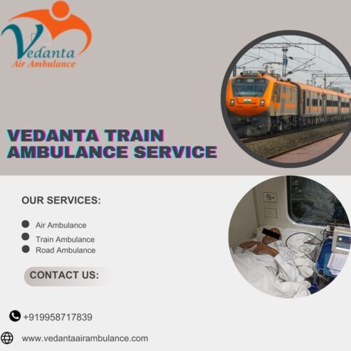 If each second counts, Vedanta Train Ambulance Services in Guwahati can help
