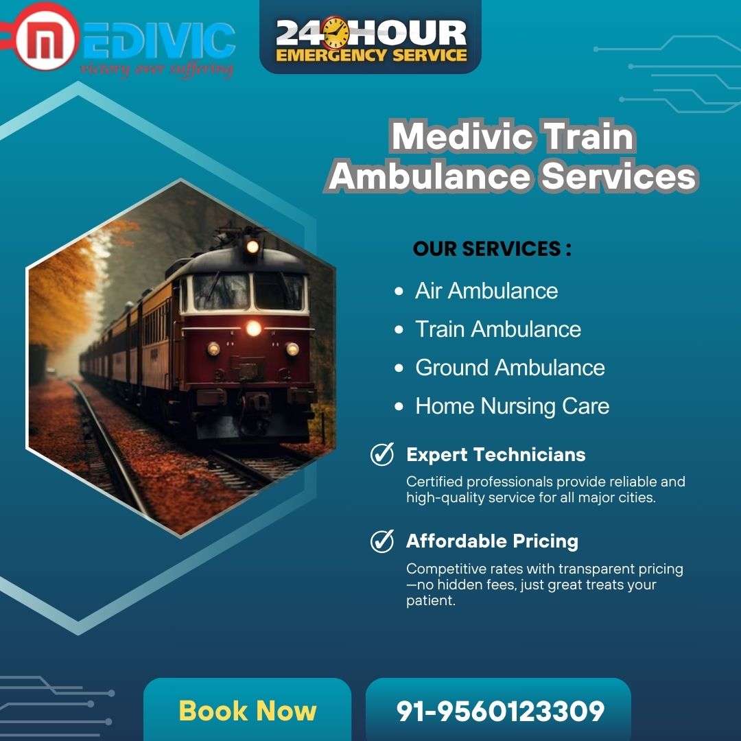 Find the Most Easy Way to reserve a Medivic Train Ambulance in Kolkata