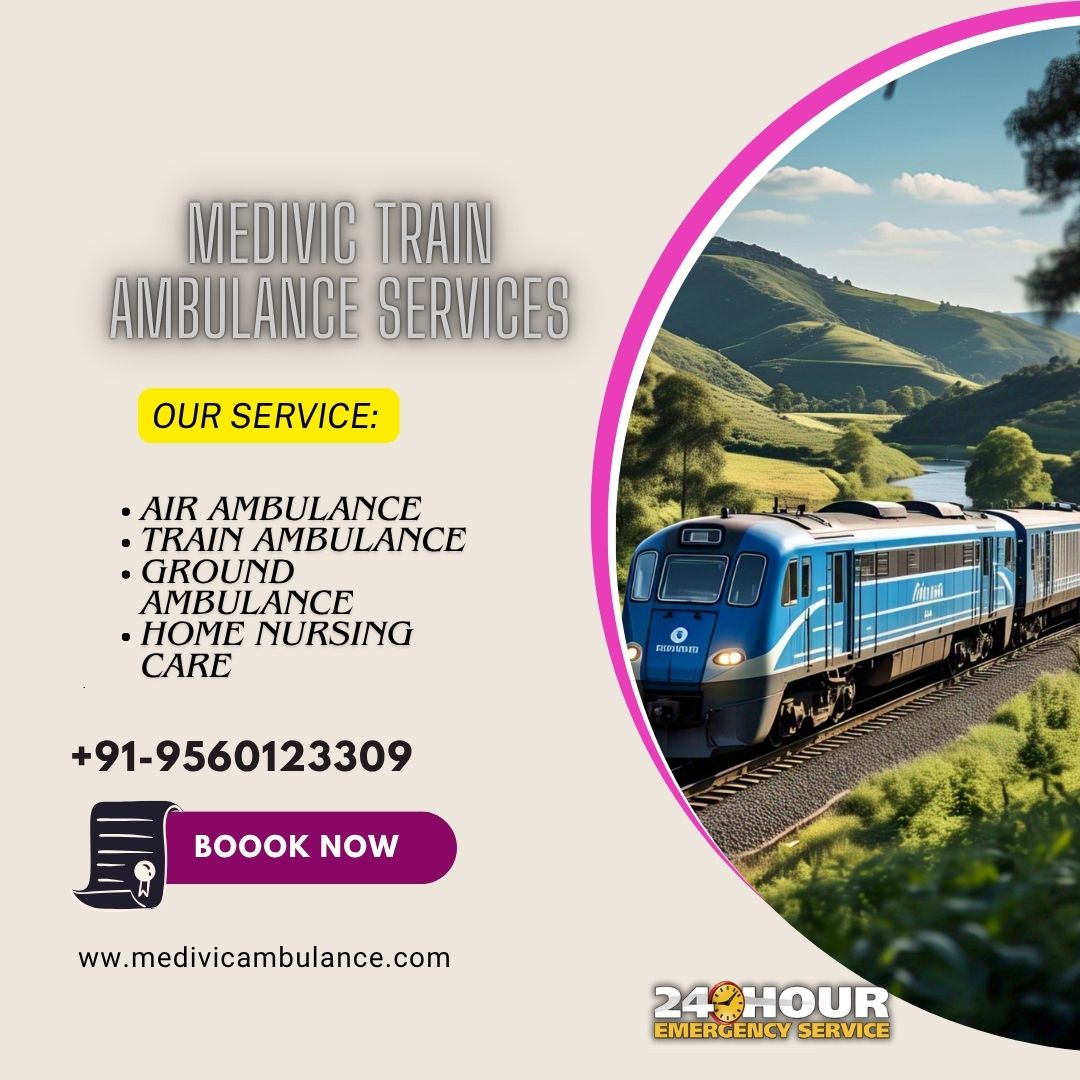 You can transfer patients without any issue in Bangalore by Medivic train ambulance services