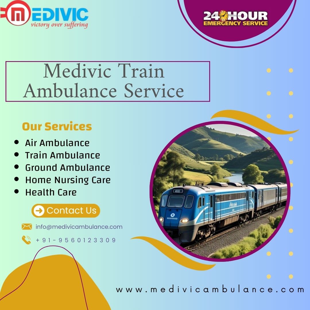 Use the Medivic Train Ambulance Services of Ranchi to transport your loved ones