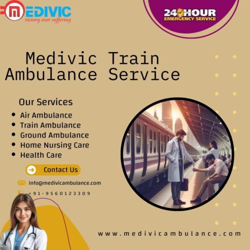 Medivic delivers exceptional ICU facilities on running trains in Kolkata with its train ambulance service