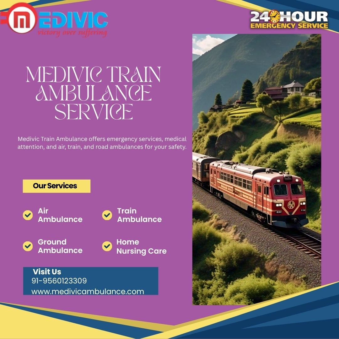 Medivic train ambulance in Kolkata offer the most recent iteration of fortunate and unexpected medical transport