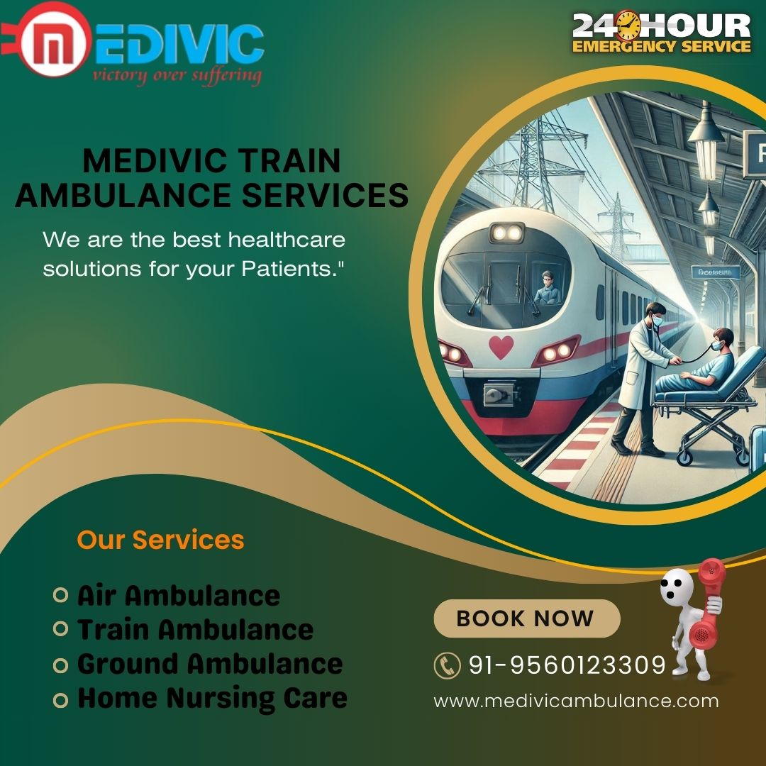 Medivic makes sure that everything is scheduled in a train ambulance in Mumbai on time
