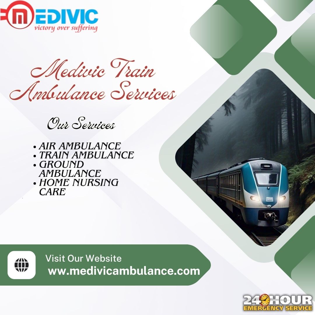 Medivic is present in Guwahati offering a lifesaving service in the form of ICU inside the train ambulance
