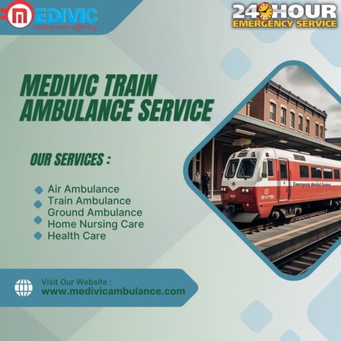 Life-saving is possible with the Medivic Train Ambulance Services in Mumbai