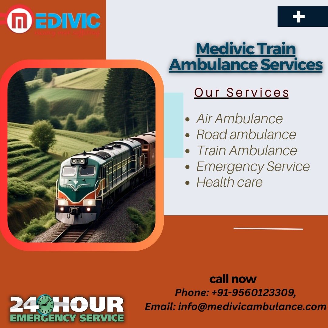 Medivic Train Ambulance Service in Bangalore handled by Patient transfers are safe and expertly