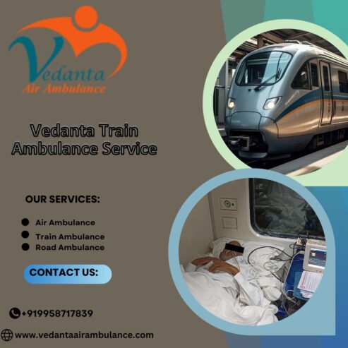 Vedanta Train Ambulance Service in Mumbai has a superior medical department