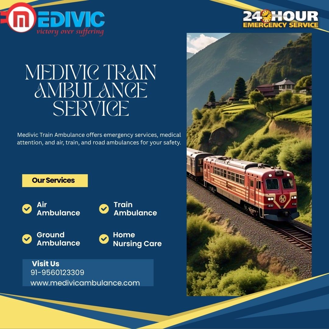 Medivic Consistently Monitors the Journey’s Progress in Patna in a Train Ambulance