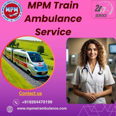 MPM Train Ambulance Services in Siliguri Helps Move Patients between Hospitals